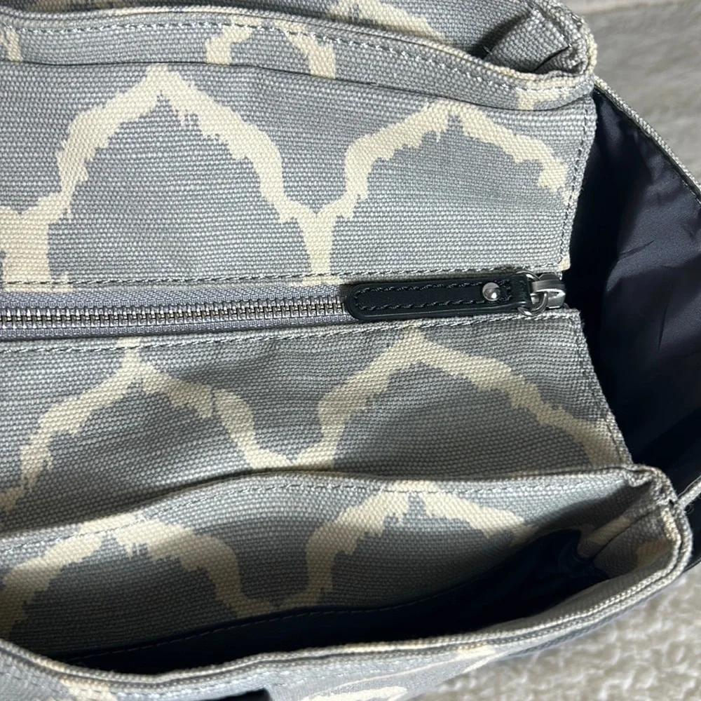 Pottery Barn Ikat Classic Diaper Bag Grey